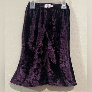 Lilly in the Alley Crushed Velvet Flare Pants • Purple • Toddler 18–24 Months